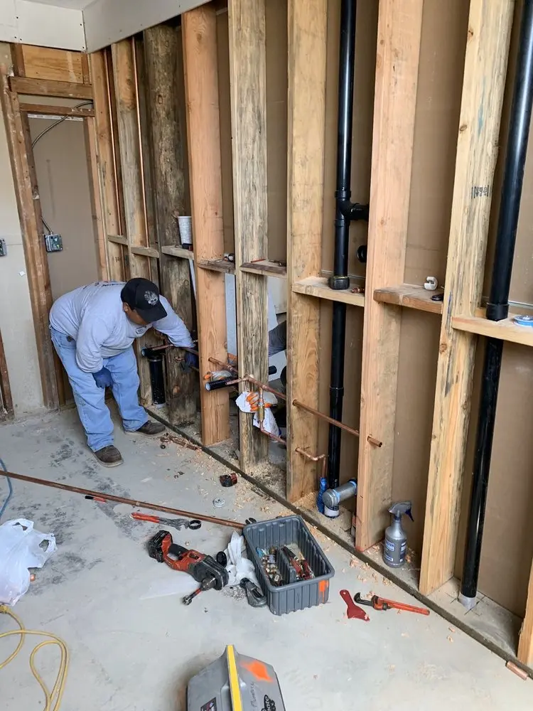 Commercial rough-in plumbing for Water Heater Replacement in Swift Creek